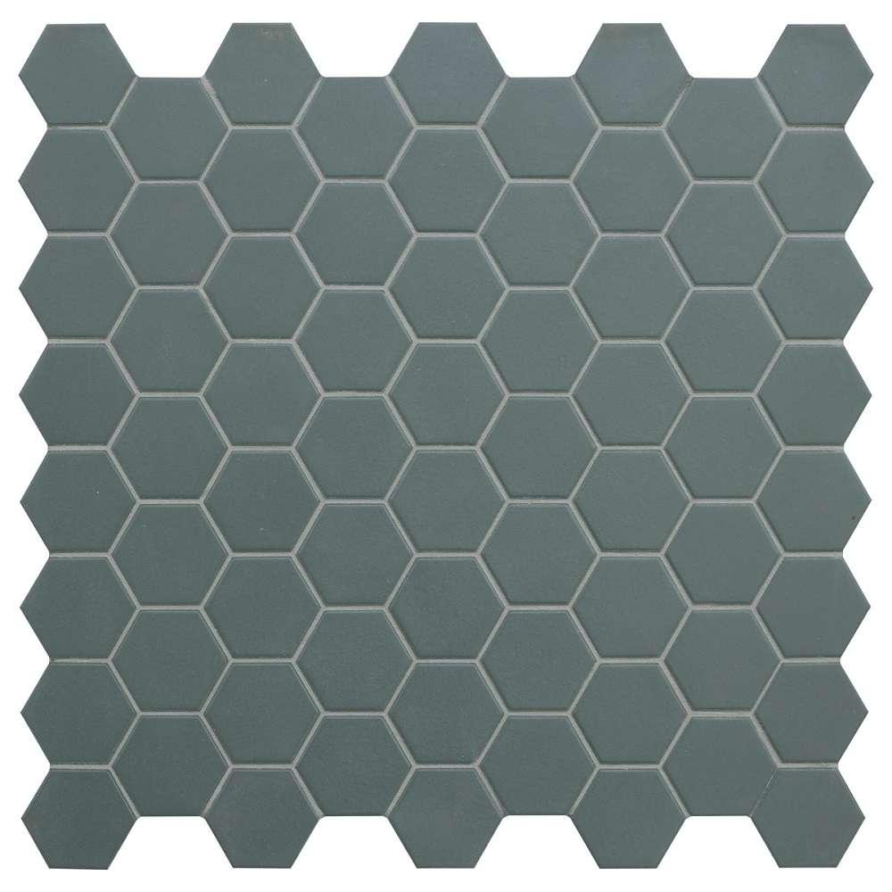 Мозаика Terratinta Hexa Green Echo TTHX07MHN, цвет зелёный, поверхность матовая, шестиугольник, 316x316