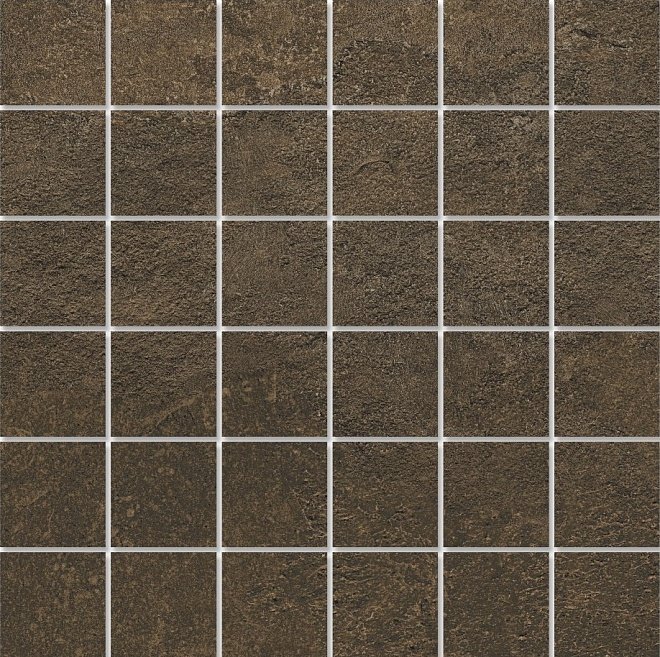 Мозаика Kerama Marazzi Декор Про Стоун коричневый мозаичный DD200220\MM, цвет коричневый, поверхность матовая, квадрат, 300x300