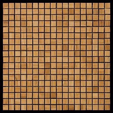 Мозаика Natural Mosaic Bamboo BM-09-15 (BM009-15P) (Бамбук), цвет коричневый, поверхность структурированная, квадрат, 305x305