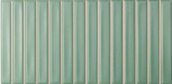 Керамическая плитка Wow Sweet Bars Sage Matt 128694, цвет зелёный, поверхность матовая, прямоугольник, 125x250