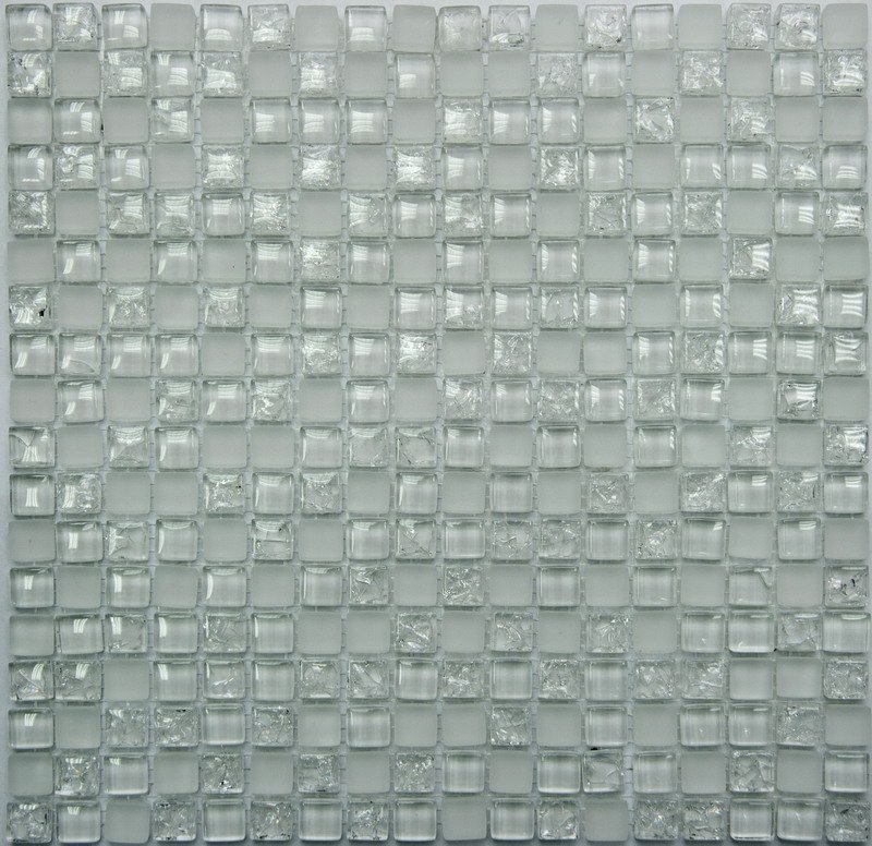 Мозаика NS Mosaic S-836, цвет серый, поверхность глянцевая, квадрат, 305x305