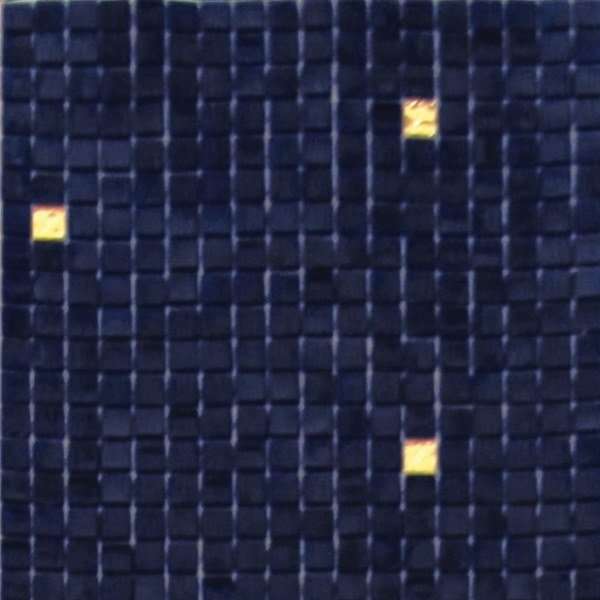 Мозаика Alma Mosaic Растяжки 15 DE-31(m) MIX 1 (первый микс), цвет синий золотой, поверхность глянцевая, квадрат, 295x295