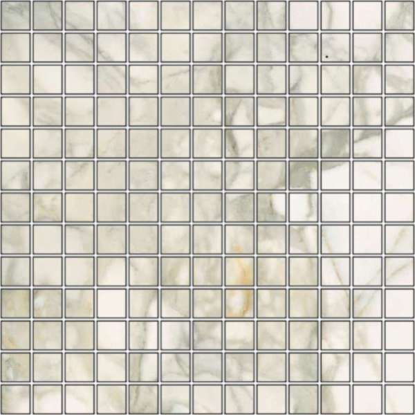 Мозаика FMG Calacatta Oro Mosaico Lucidato LU30802, цвет белый серый, поверхность полированная, квадрат, 300x300