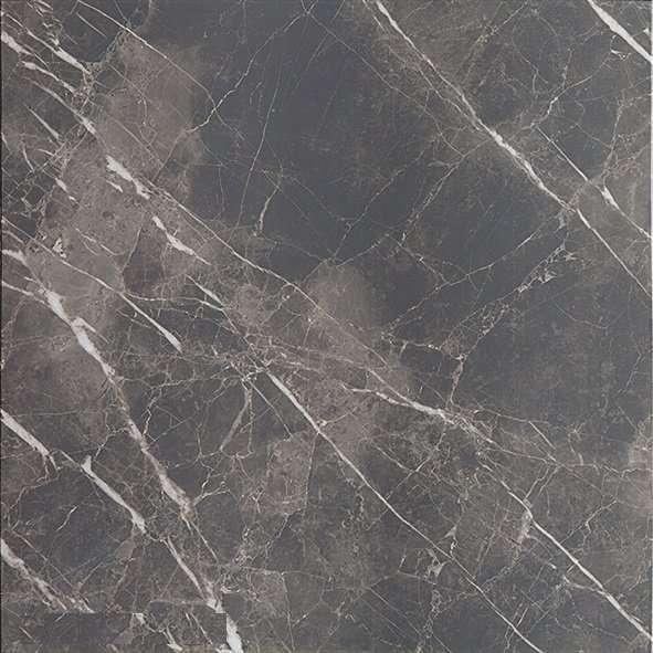 Керамогранит Pamesa Marbles Piave Coal Leviglass, цвет серый, поверхность полированная, квадрат, 750x750