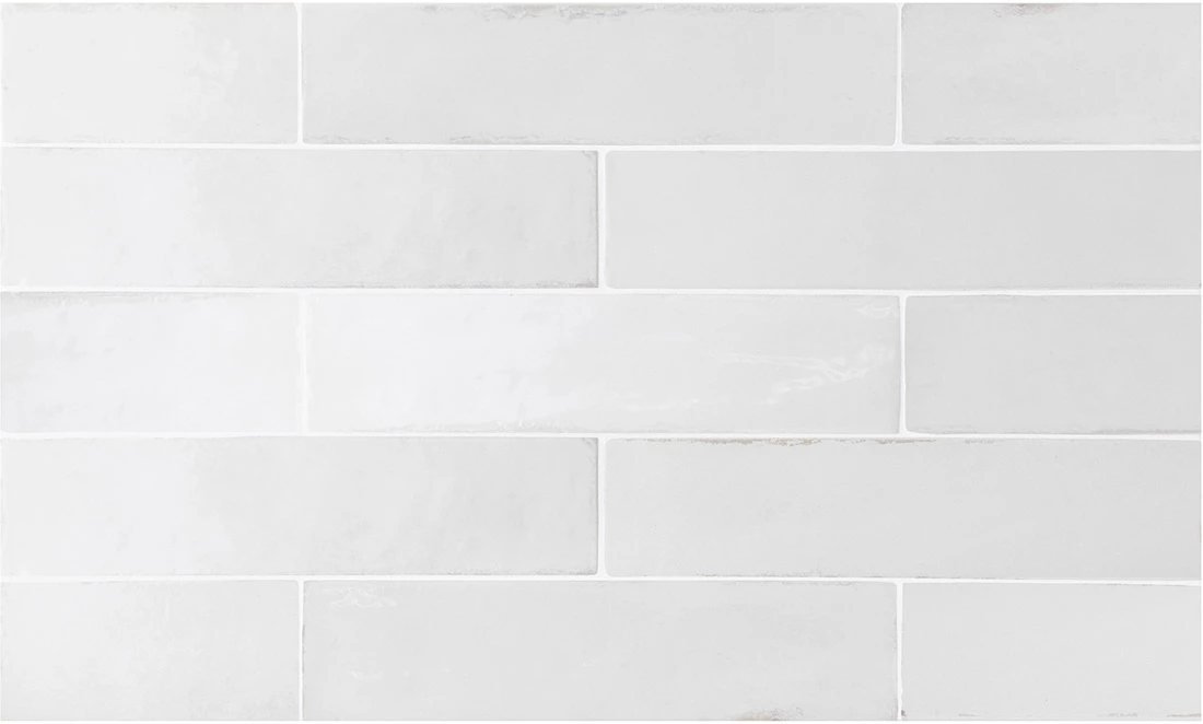 Керамогранит Equipe Tribeca Gypsum White 26871, цвет белый, поверхность глянцевая, под кирпич, 60x246