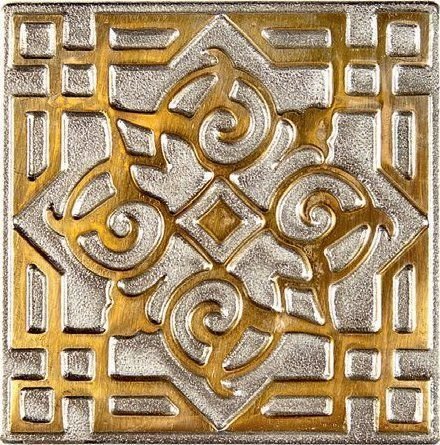 Вставки Kavarti Orient Zircon, цвет металлик, поверхность лаппатированная, квадрат, 50x50