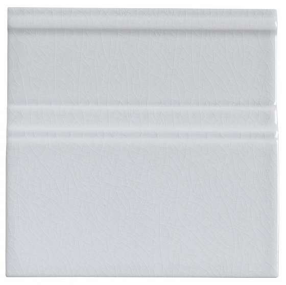 Бордюры Adex ADMO5471 Rodapie Clasico C/C Cadet Gray, цвет серый, поверхность глянцевая, квадрат, 150x150