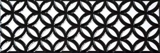 Декоративные элементы Heralgi Patchwork Dec.1 3D Black, цвет чёрно-белый, поверхность глянцевая 3d (объёмная), прямоугольник, 100x300