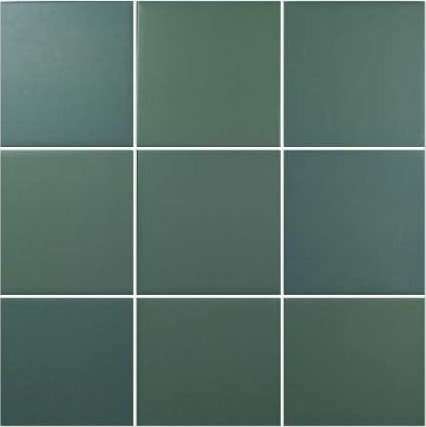 Керамогранит Wow Six Green 121480, цвет зелёный, поверхность матовая, квадрат, 117x117