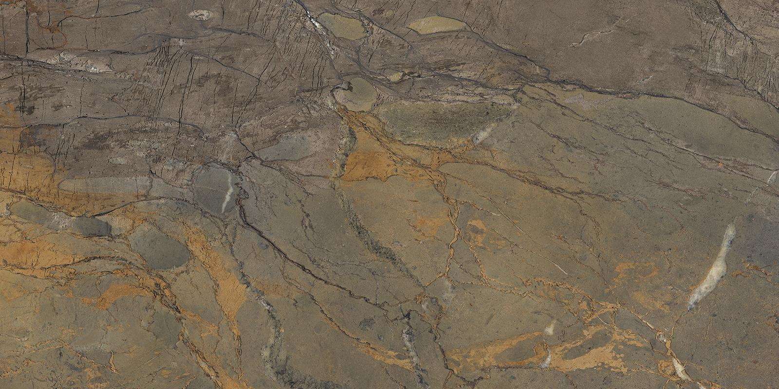 Керамогранит Emilceramica (Acif) Tele Di Marmo Reloaded Fossil Brown Malevich Nat E0ES, цвет коричневый, поверхность матовая, прямоугольник, 600x1200