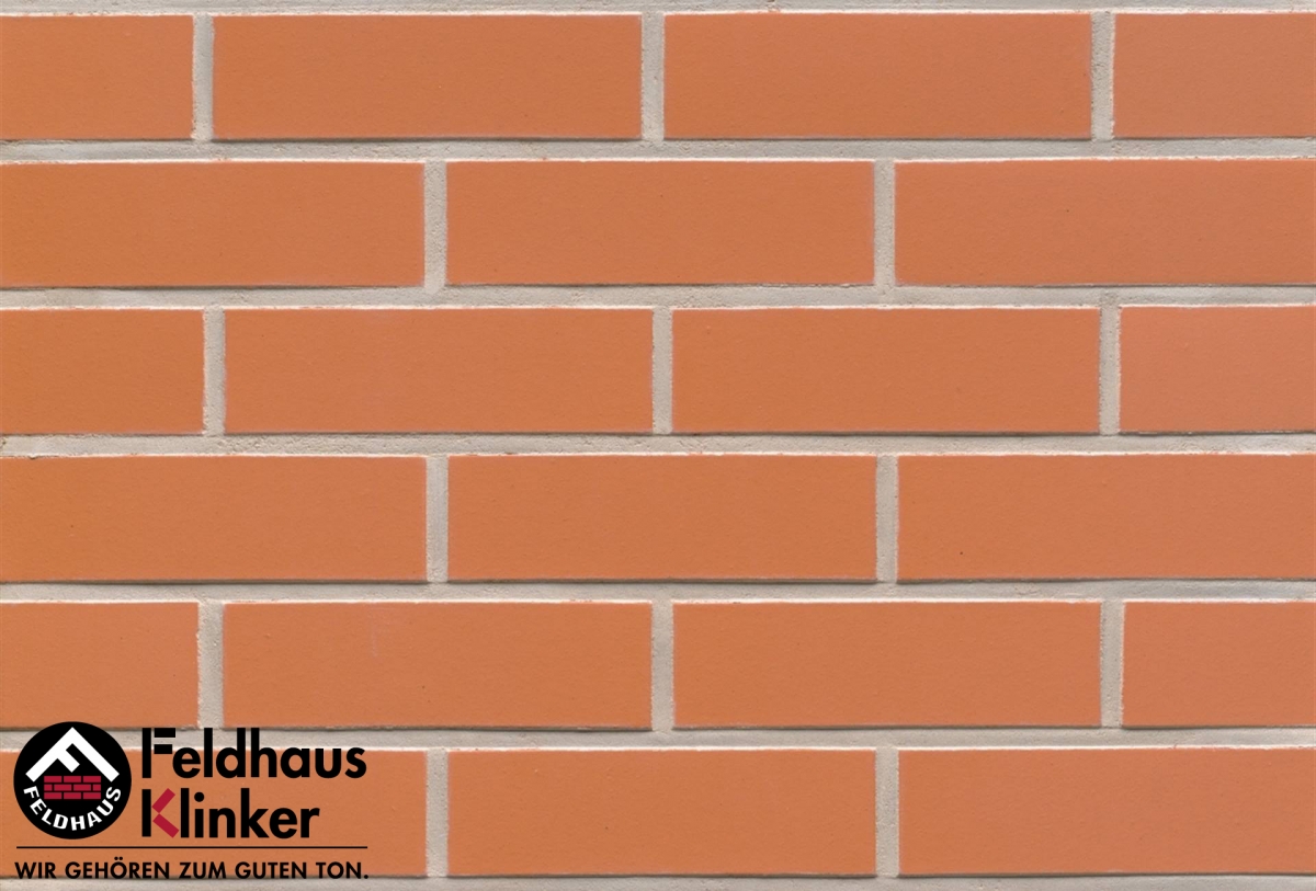 Клинкер Feldhaus Klinker Classic Terracotta Liso R220NF9, цвет терракотовый, поверхность матовая, под кирпич, 71x240