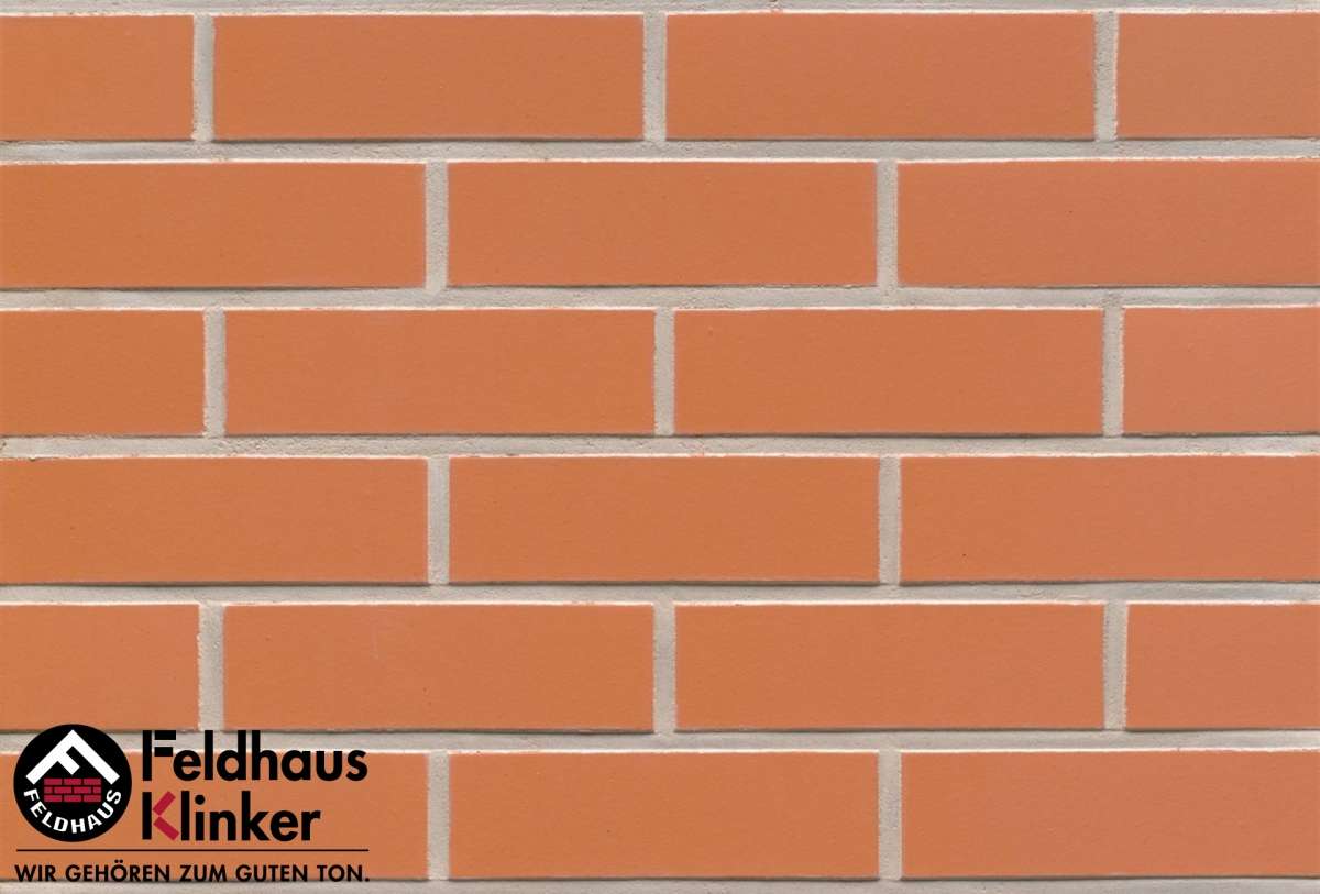 Клинкер Feldhaus Klinker Classic Terracotta Liso R220NF9, цвет терракотовый, поверхность матовая, под кирпич, 71x240