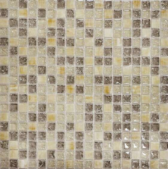 Мозаика Q-Stones QSG-011-15/8, цвет разноцветный, поверхность глянцевая, квадрат, 305x305