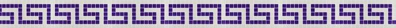 Бордюры Alma Mosaic Бордюры BE114(m), цвет белый фиолетовый, поверхность глянцевая, прямоугольник, 150x305