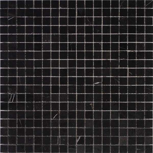Мозаика Premium Marble Pure Black Polished, цвет чёрный, поверхность полированная, квадрат, 300x300