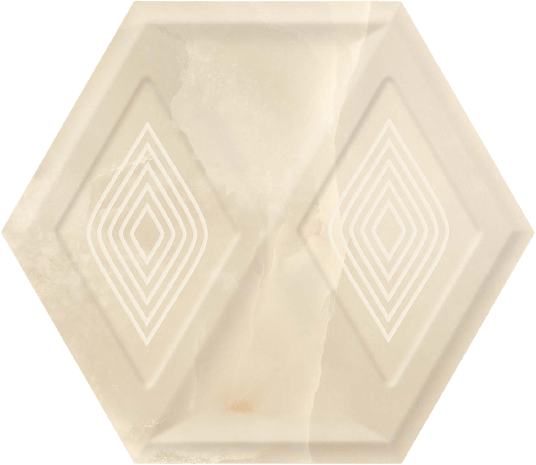 Керамическая плитка Paradyz Illusion Beige Heksagon Struktura Sciana, цвет бежевый, поверхность матовая, шестиугольник, 171x198