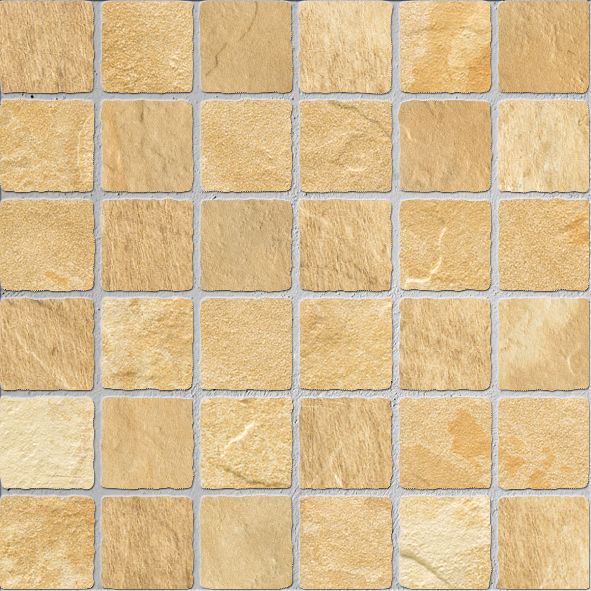 Мозаика Settecento Primitive Gold Mosaico Su Rete, цвет жёлтый, поверхность глазурованная, квадрат, 320x320