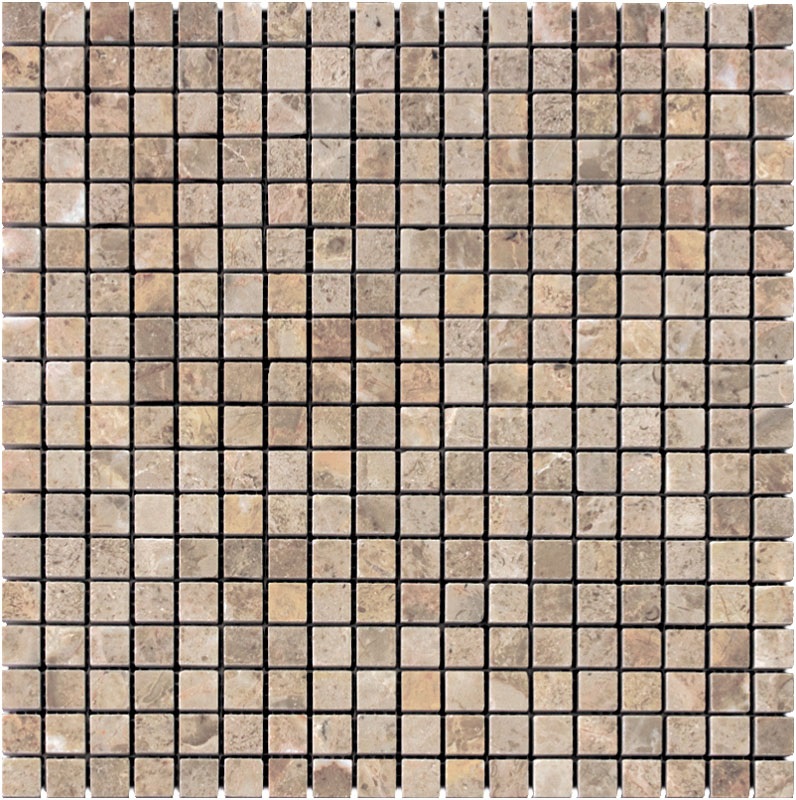 Мозаика Natural Mosaic Adriatica (1,5X1,5) 7M099-15P, цвет серый, поверхность полированная, квадрат, 305x305