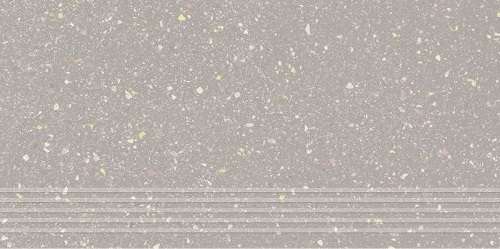 Ступени Paradyz Moondust Silver Stopnica Prosta Nacinana Pol., цвет серый, поверхность полированная, прямоугольник, 300x600