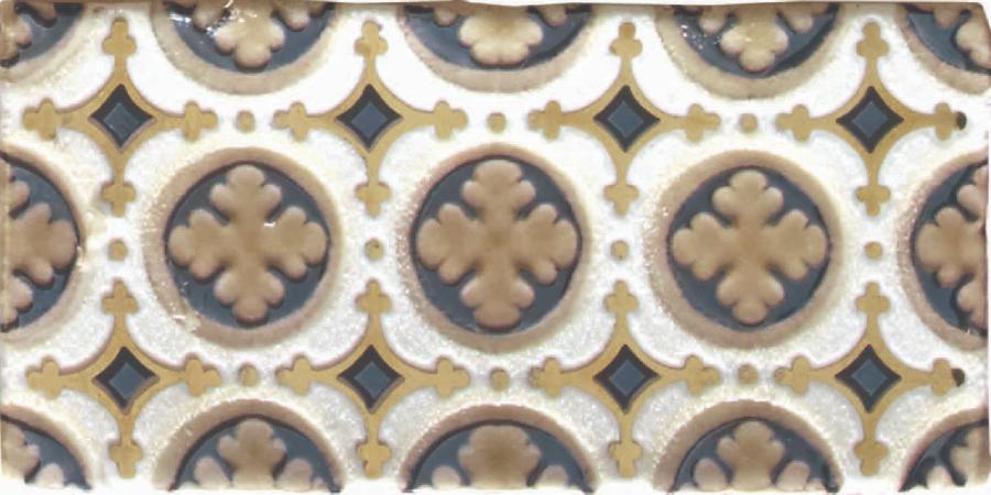 Декоративные элементы Latina Ceramica Arezzo Oro Conjunto 4, цвет разноцветный, поверхность матовая, кабанчик, 75x150