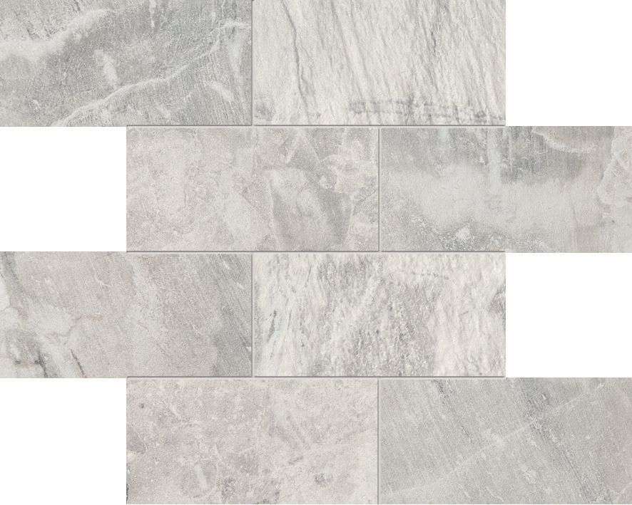 Мозаика ABK Fossil Mosaico Muretto Light Grey FSN03215, цвет серый, поверхность матовая, квадрат, 300x300