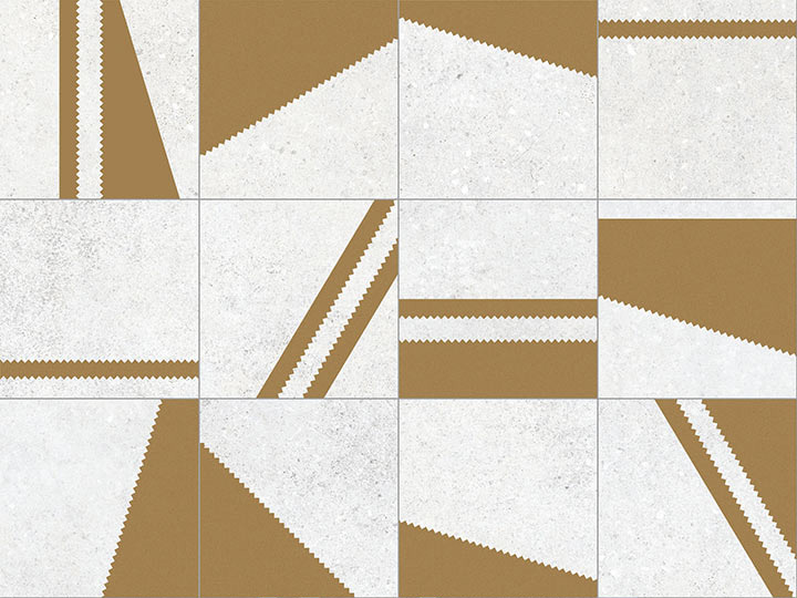 Декоративные элементы Vives Nassau Kokomo Blanco Oro, цвет разноцветный, поверхность матовая, квадрат, 200x200