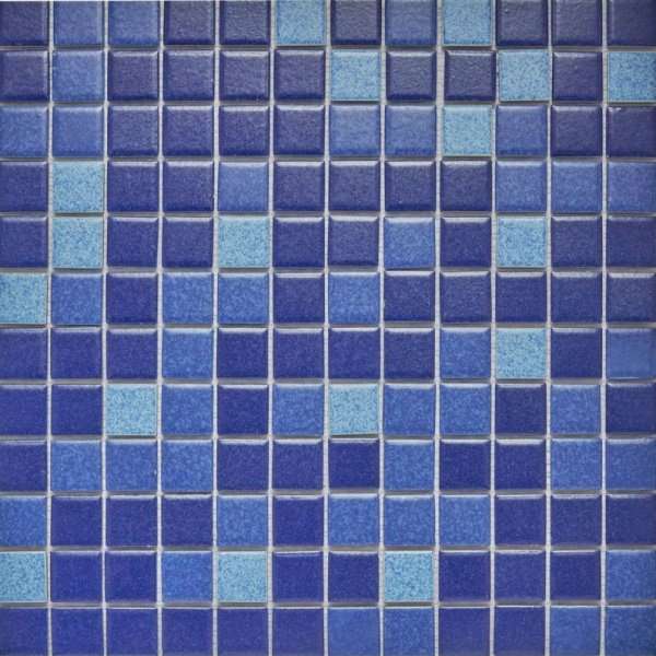 Мозаика Pixel Mosaic Мозаика из керамогранита PIX648, цвет синий, поверхность глянцевая, квадрат, 315x315