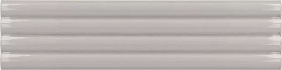 Керамическая плитка Equipe Costa Nova Grey Onda Glossy 28489, цвет серый, поверхность глянцевая 3d (объёмная), прямоугольник, 50x200