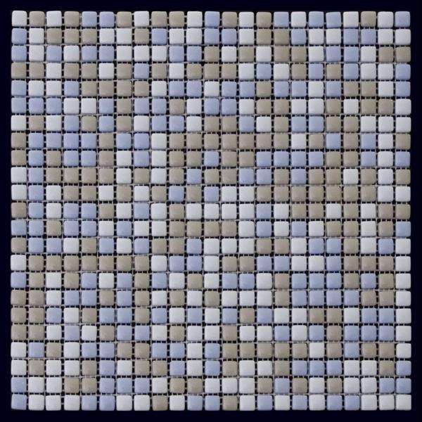 Мозаика Natural Mosaic Flex Mix TC-01 (Стекло), цвет голубой, поверхность глянцевая, квадрат, 315x315