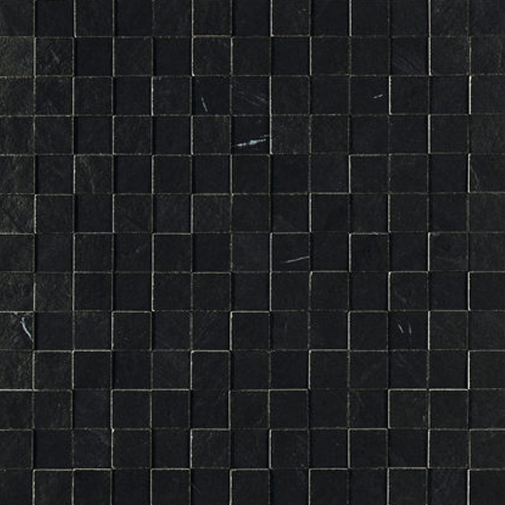 Мозаика Marazzi Italy Mystone Lavagna Mosaico Nero 3D M0AE, цвет чёрный, поверхность 3d (объёмная), матовая, квадрат, 300x300