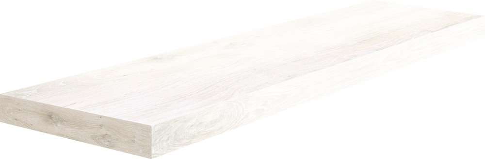 Ступени Cerdomus Angolo Sn Gradino C.Retta White 68267, цвет белый, поверхность матовая, прямоугольник с капиносом, 330x1200