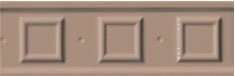 Бордюры Grazia Electa Square Muscat Matt. SQ10, цвет коричневый, поверхность матовая, прямоугольник, 65x200