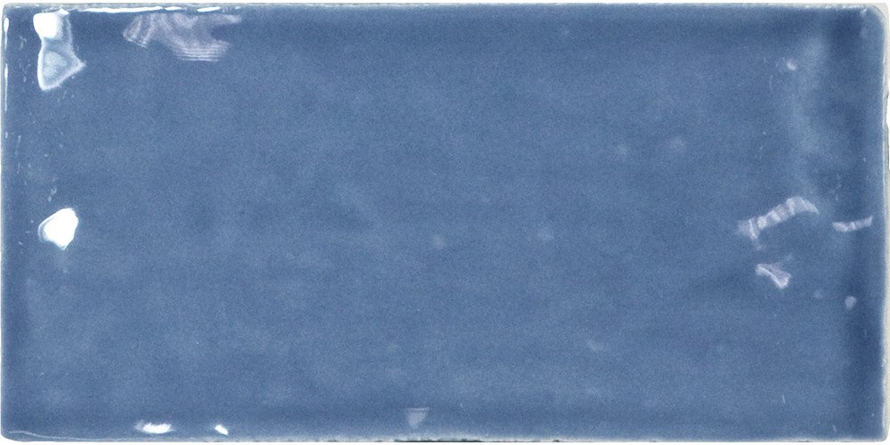 Керамическая плитка Equipe Masia Blue 21240, цвет голубой, поверхность глянцевая, кабанчик, 75x150