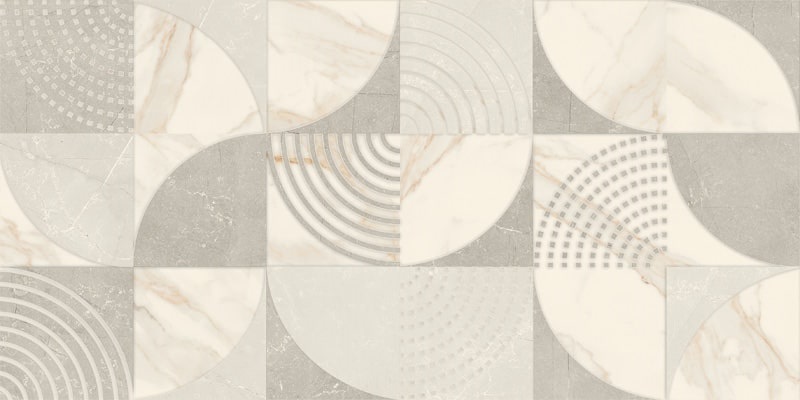 Декоративные элементы Paradyz Hope Grey Sciana Dekor, цвет белый серый, поверхность матовая, прямоугольник, 300x600