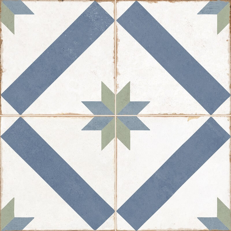 Керамическая плитка Dual Gres Old School Marau, цвет разноцветный, поверхность матовая, квадрат, 450x450