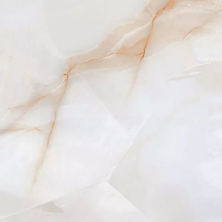 Керамогранит ITC Ariston Onyx White Sugar, цвет белый, поверхность сатинированная, квадрат, 600x600