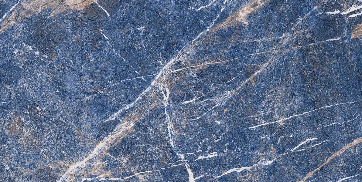 Керамогранит Aleyra Neo Marmo Lap, цвет синий, поверхность лаппатированная, прямоугольник, 600x1200