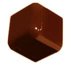 Спецэлементы CAS Escuadra Marron, цвет коричневый, поверхность глянцевая, квадрат, 50x50