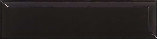 Керамическая плитка Equipe Metro Black Matt 14250, цвет чёрный тёмный, поверхность матовая, кабанчик, 75x300