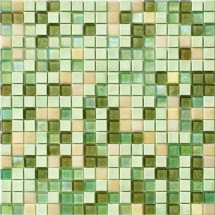Мозаика L'Antic Colonial Water Rain Forest Excellence 100274391, цвет зелёный, поверхность матовая, квадрат, 296x296