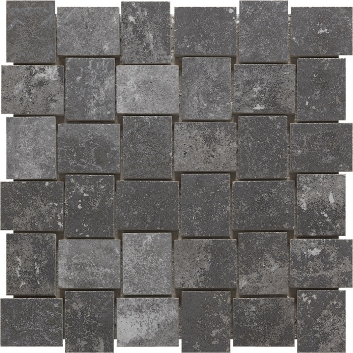 Мозаика RHS Rondine London Charcoal Mosaico J86027, цвет чёрный, поверхность матовая, квадрат, 300x300