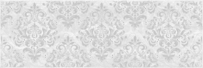 Декоративные элементы Laparet Мармара арабеска серый 17-03-06-661, цвет серый, поверхность глянцевая, прямоугольник, 200x600