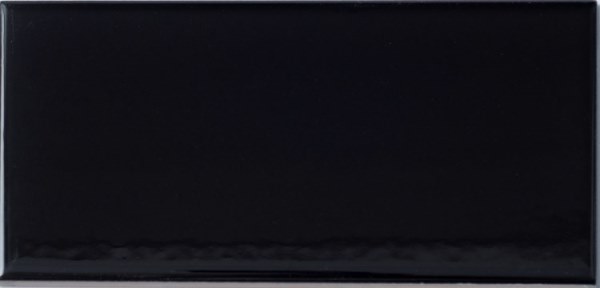 Керамическая плитка NS Mosaic Ceramic FTH752A, цвет чёрный, поверхность глянцевая, прямоугольник, 75x150