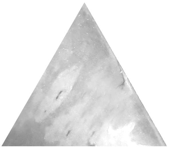 Декоративные элементы Maritima Maritima Alpha Silver, цвет серый, поверхность глянцевая, треугольник, 115x130