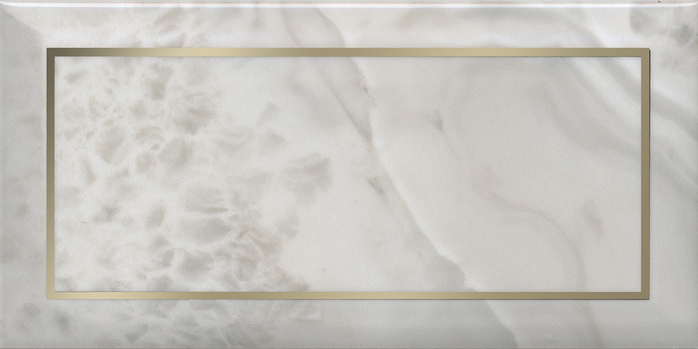 Декоративные элементы Kerama Marazzi Сеттиньяно декор белый грань глянцевый OS\A275\19075, цвет белый, поверхность глянцевая, кабанчик, 99x200