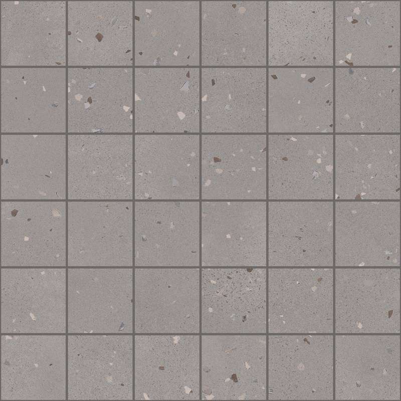 Мозаика Sant Agostino Deconcrete Mosaic De-Micro Grey CSAMDIGR30, цвет серый, поверхность матовая, квадрат, 300x300