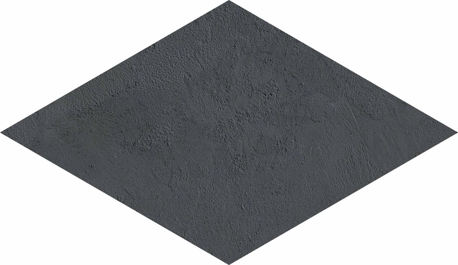 Керамогранит ABK Crossroad Chalk Coal Rombo PF60000536, цвет чёрный тёмный, поверхность матовая, ромб, 300x300