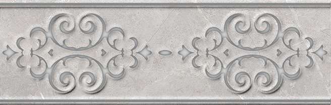 Бордюры Italon Charme Evo Wall Imperiale Listello Deluxe 600090000372, цвет серый, поверхность глянцевая, прямоугольник, 80x250
