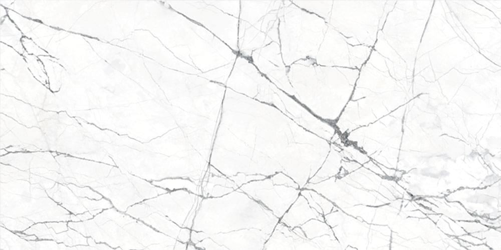 Керамогранит Geotiles Kairos Blanco, цвет белый серый, поверхность полированная, прямоугольник, 600x1200