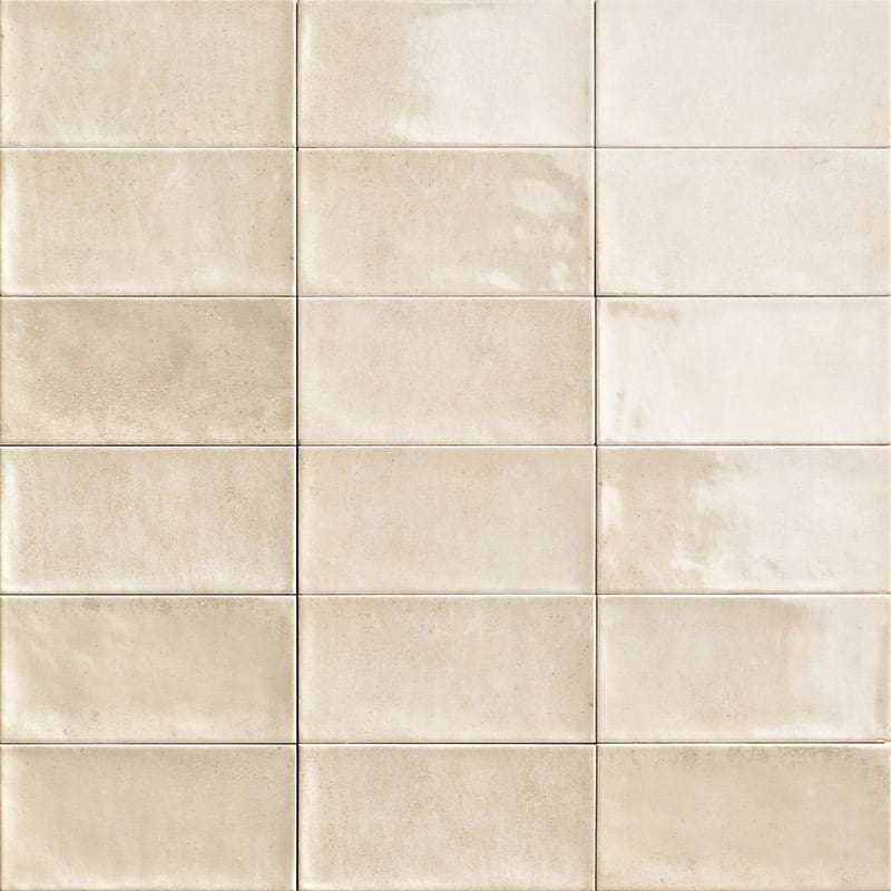 Керамическая плитка Mainzu Camden Bone, цвет бежевый, поверхность глянцевая, прямоугольник, 100x200